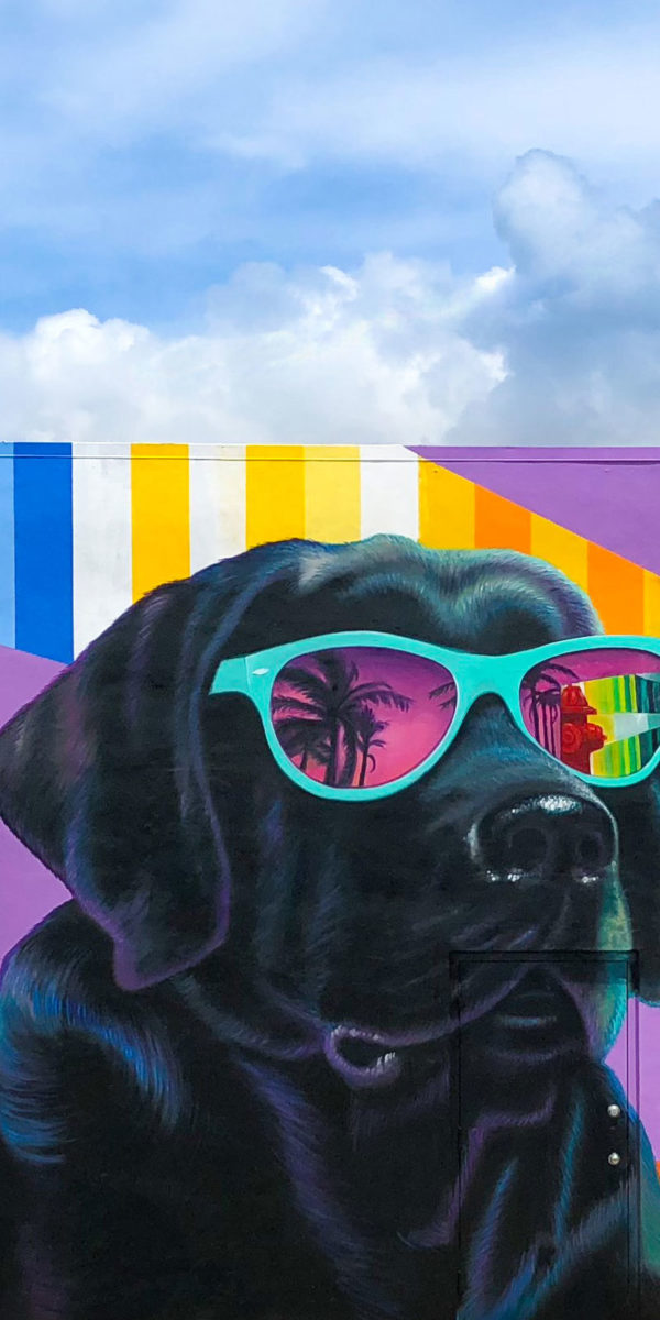 miami street art mural at advertising agency office