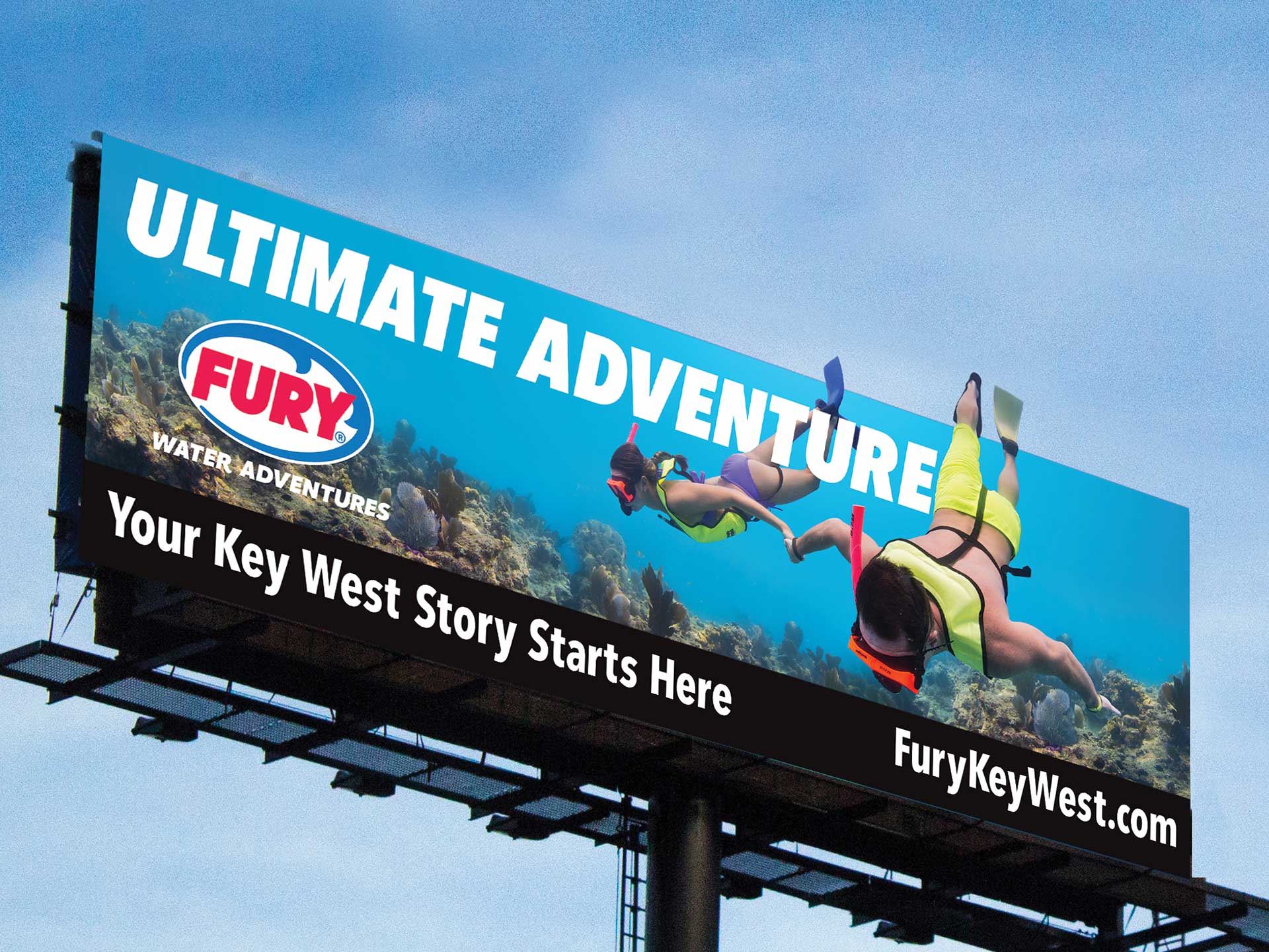 fury water adventures ultimate adventure billboard